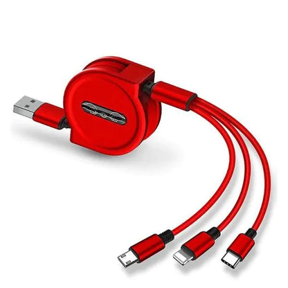 3 in 1 Retractable Charge Cable