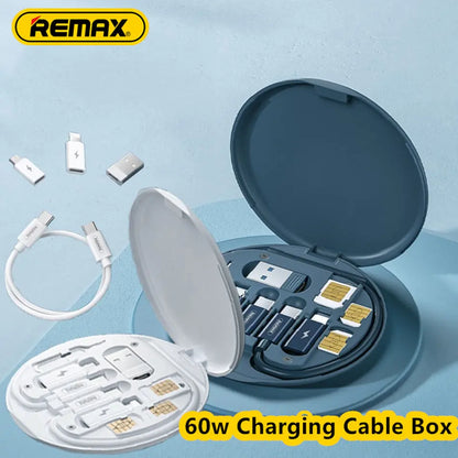 Portable 5 in 1 Storage Box Fast Charging Cable Set