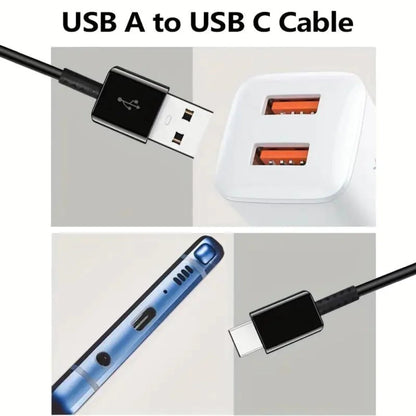 3-Pack 6FT Charging Cable Type C Cable White