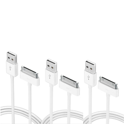 3pack 3ft 30-pin To USB Charge Sync Cable Charger for iPhone 3G 4 4s ipod Ipad