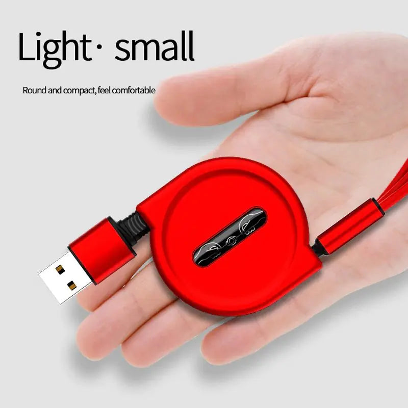 3 in 1 Retractable Charge Cable